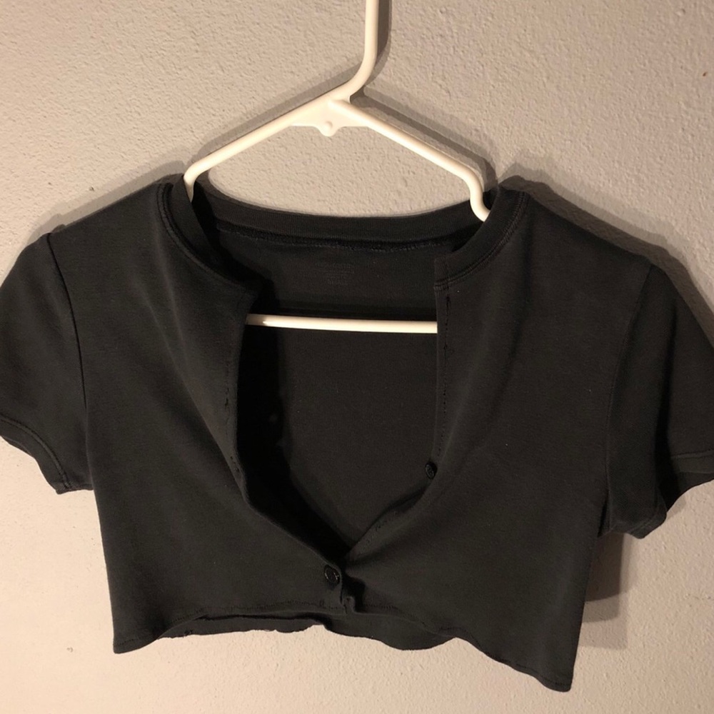 Button up crop top